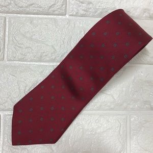 Red silk tie